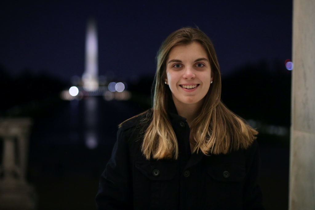 Sophomore Elizabeth Irons relaunched the GW chapter of Students for D.C. Statehood last month. 
