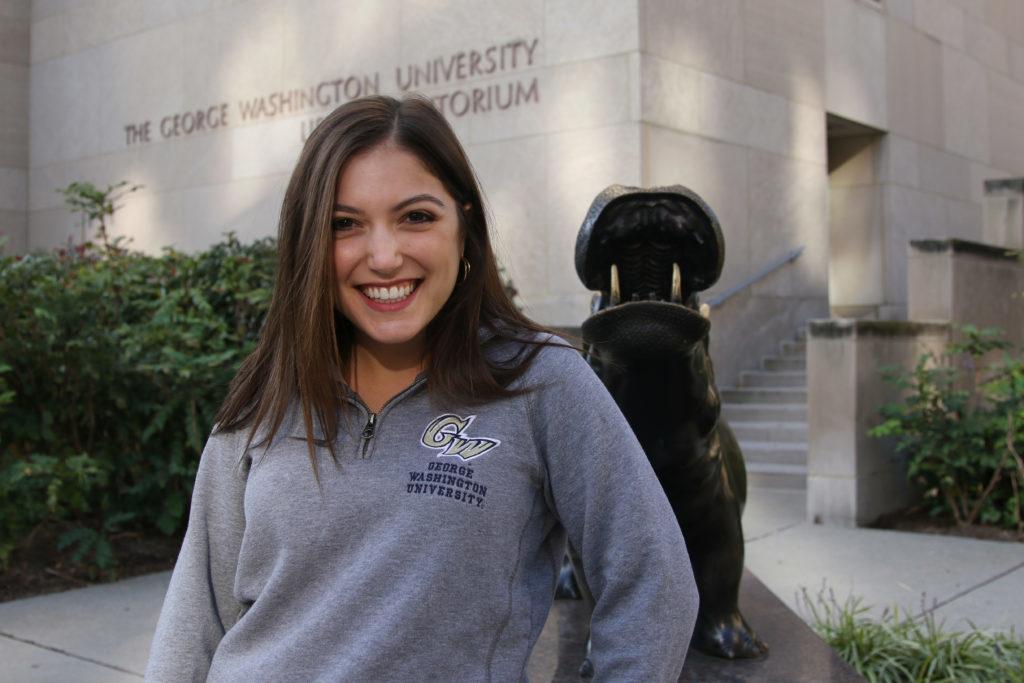 Mollie Bowman, a two-time graduate from the School of Media and Public Affairs, is part of the inaugural group of “GW Ambassadors.