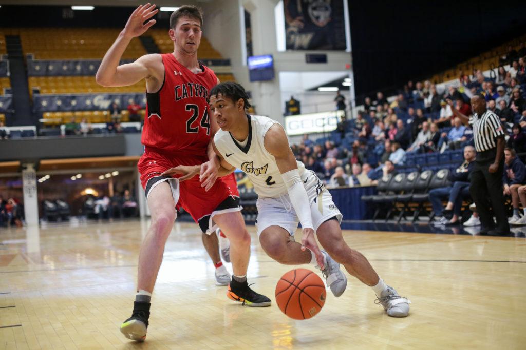 Redshirt junior guard Armel Potter is one of two GW transfers looking for a second chance at a college basketball career. 