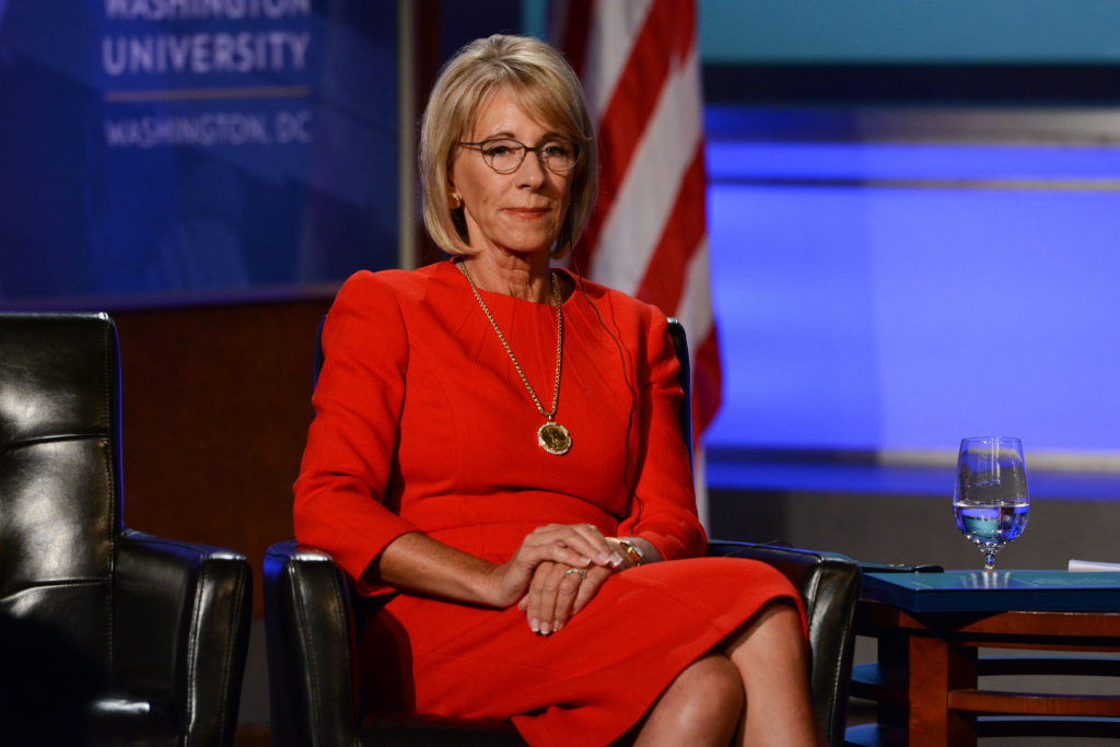 Secretary of Education Betsy DeVos new guidelines narrow the definition of sexual assault to include only activities that are severe and pervasive.