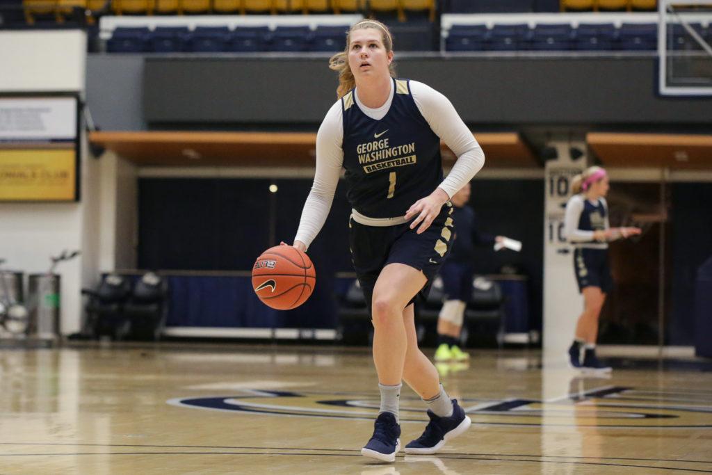 Senior forward Kelsi Mahoney is one of two seniors on the womens basketball team who have won 65 games and two conference championships during their tenure. 