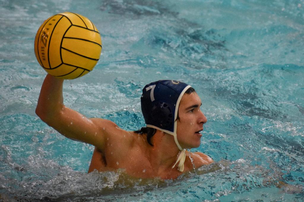 Freshman attacker Henry Maas throws the ball during Sundays game against Wagner. 