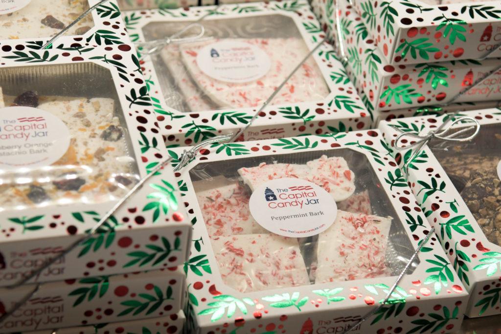 Capital Candy Jar, a local candy shop, offers peppermint bark and other sweets in its own store and other shops in and around D.C. 
