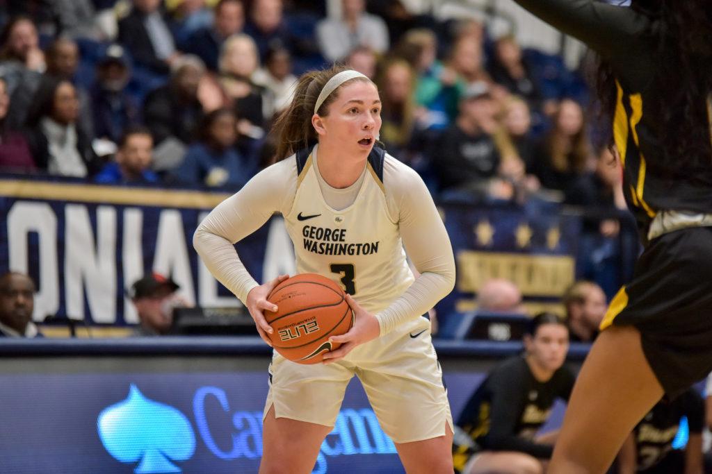 Senior guard Anna Savino was a manager for womens basketball for the past three years. Now, she is in the starting lineup. 