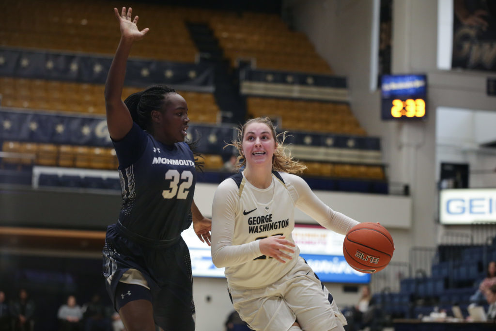 Freshman guard Maddie Loder put up a career-high 15 points against Towson but is only averaging 4.2 points per game. 