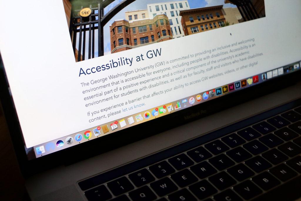 GW recently added an accessibility statement to its homepage and updated its accessibility feedback form. 