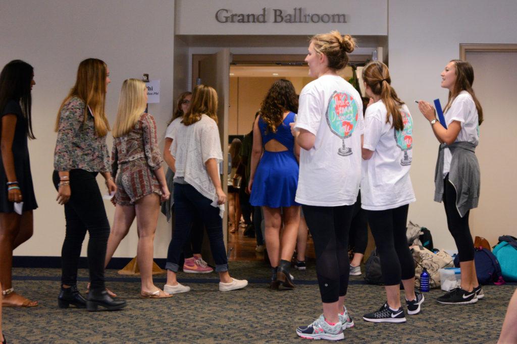 The Panhellenic Association scrapped a policy Saturday that prohibited potential new members from using elevators in the Marvin Center during recruitment.