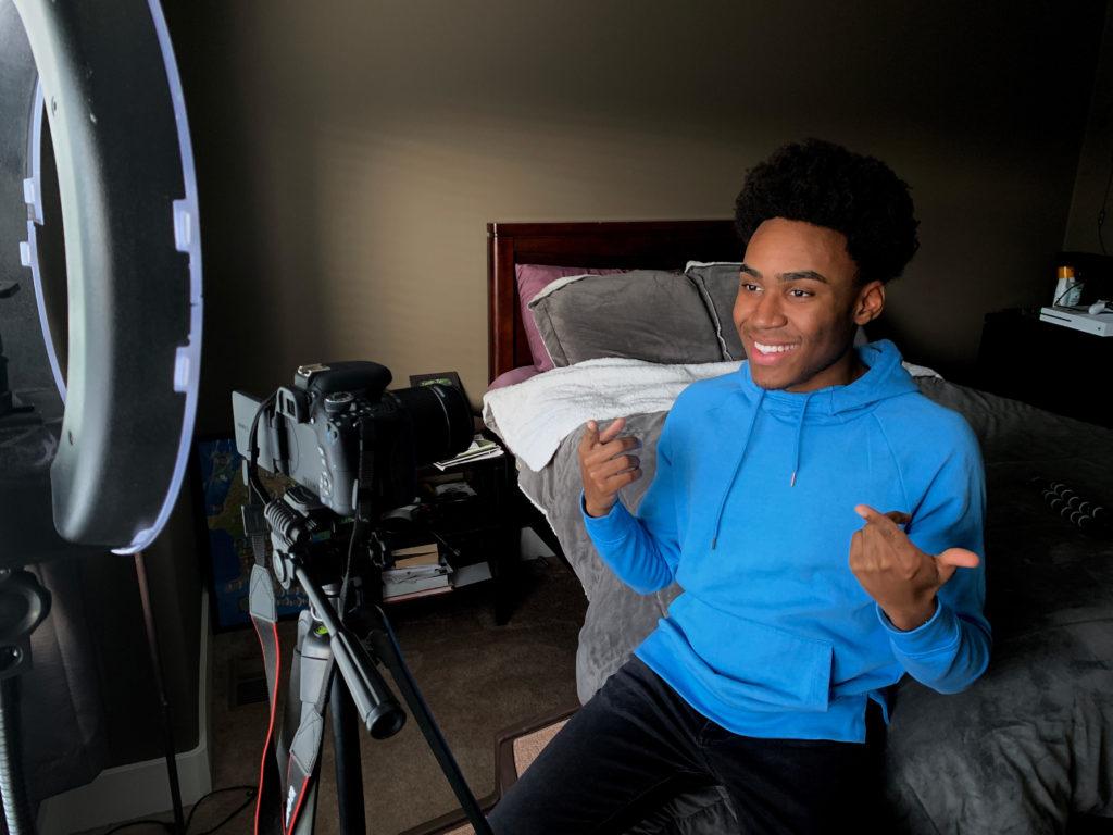 Rumi Robinson, a freshman majoring in biology, started a YouTube channel called “imuRgency” two years ago to post weekly videos about his college application experience.