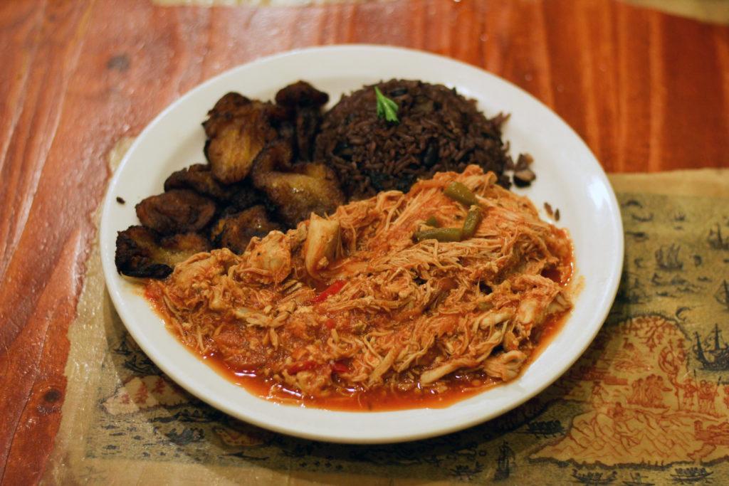 Mi Cuba Cafe, a small restaurant located in Columbia Heights, serves aporreado – a hearty shredded chicken dish that is cooked in tomato sauce – for $13.95. 