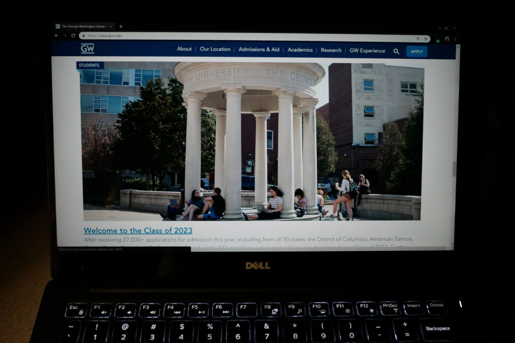 Officials said 4,000 unique visitors accessed www.gwu.edu each day last year. 