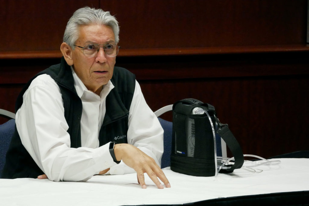 Kevin Gover, the director of the Smithsonian National Museum of the American Indian, speaks at the Marvin Center Thursday about his career and teaching Native American history.