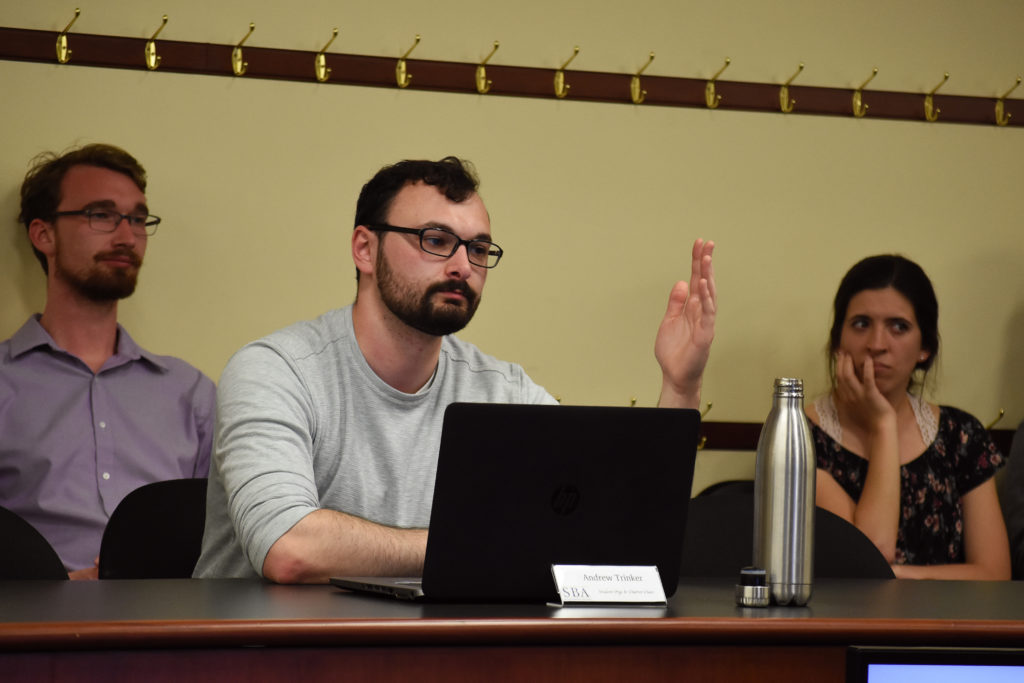 Student Bar Association Sen. Andrew Trinker said the senate rescinded the bill after dozens of students voiced concerns in a letter to senators.
