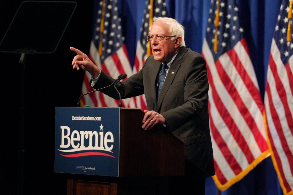 U.S. Senator Bernie Sanders, I-Vt. delivered a speech in the Marvin Center Wednesday.