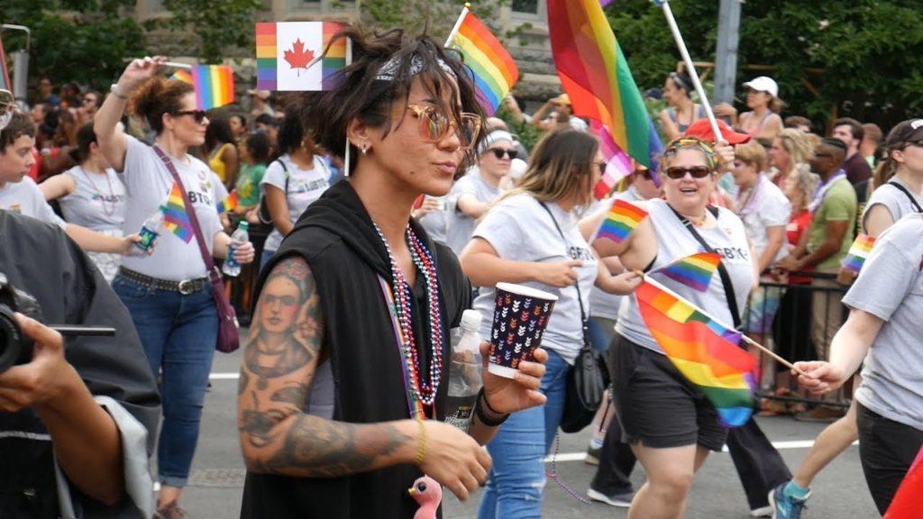 LGBTQ+ people gathered alongside friends and family for the annual Capital Pride Parade as part of larger nationwide festivities commemorating the Stonewall Riots of June 1969.