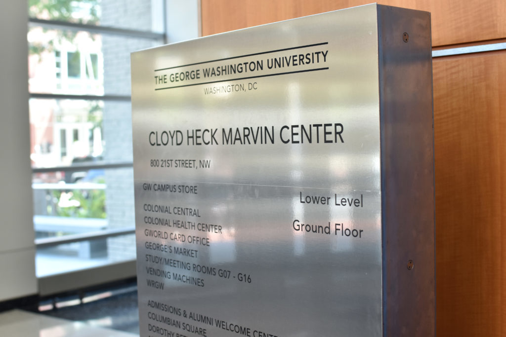Alumni and the Faculty Association president discussed the history of former GW president Cloyd Heck Marvin and the current push to rename the Marvin Center.