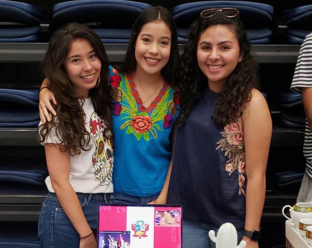 A new student organization wants to teach students about the Mexican dance Folklorico. Left to Right: Sophia Razi, 22, president, Jocelyn Marquez, 22, vice president, Michelle Luse, 23, treasurer. 