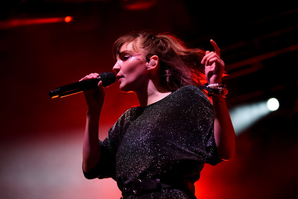Chvrches is one of the many indie-pop artists that performed at the All Things Go festival this weekend.