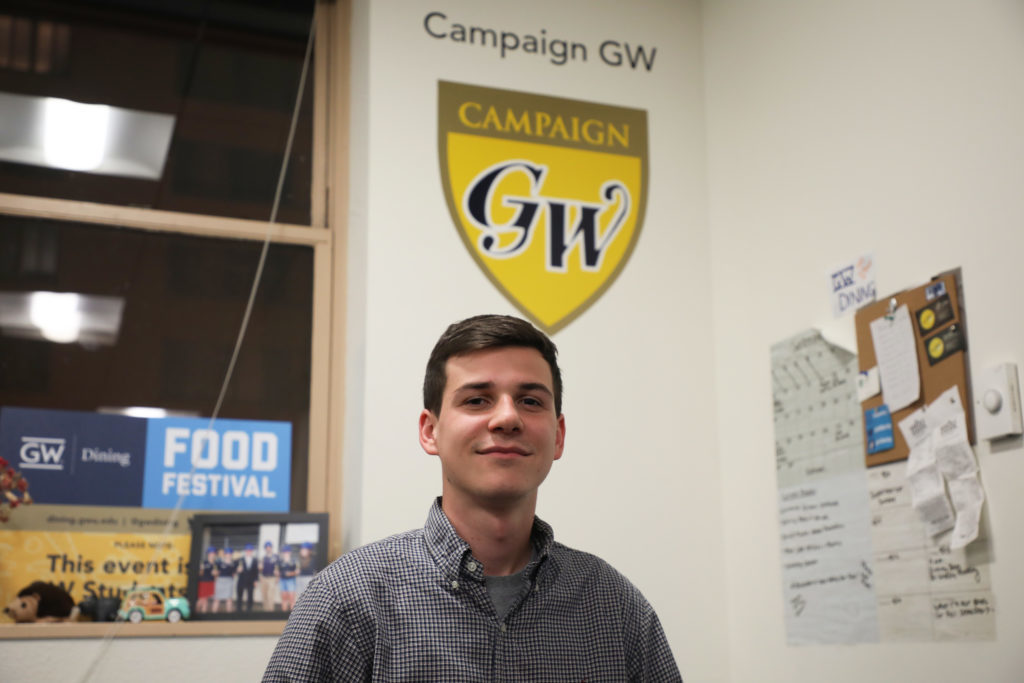 Eco-rep Colin Medwick, an intern for Campaign GW, said student-led committees are encouraging students to shop at thrift stores and participate in waterfront cleanups. 