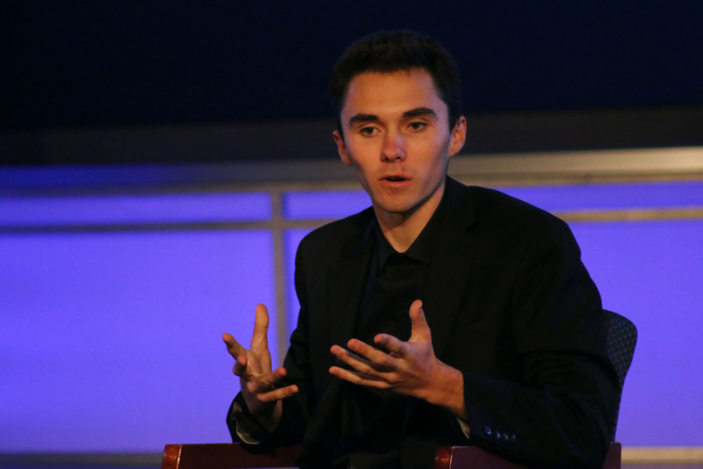 GW College Democrats hosted David Hogg, a co-founder of the gun control group Never Again MSD and a key figure in the March for Our Lives protest, at an event Saturday.