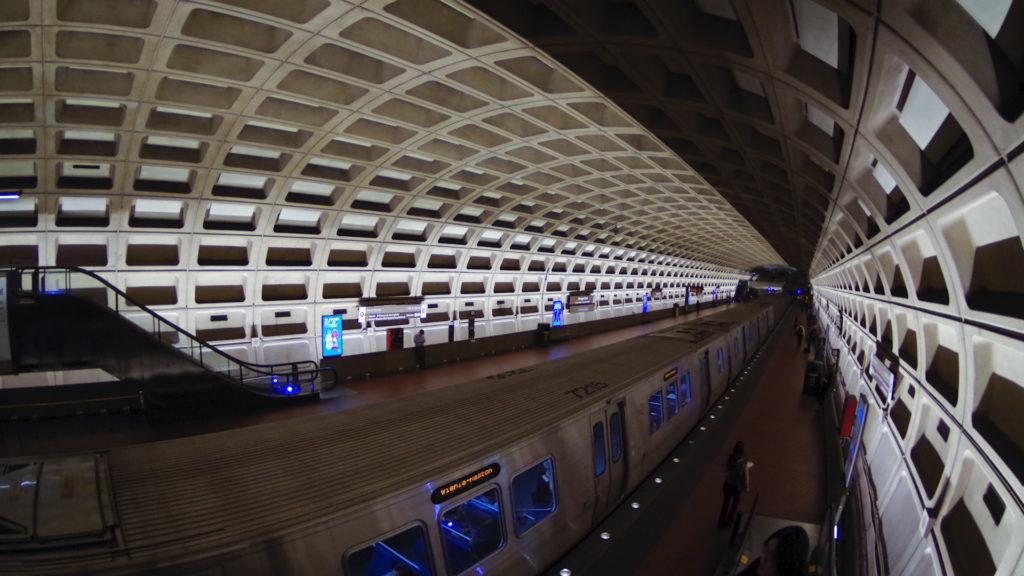 Sounds of the blue line stations accompanied by photos of the metro stations