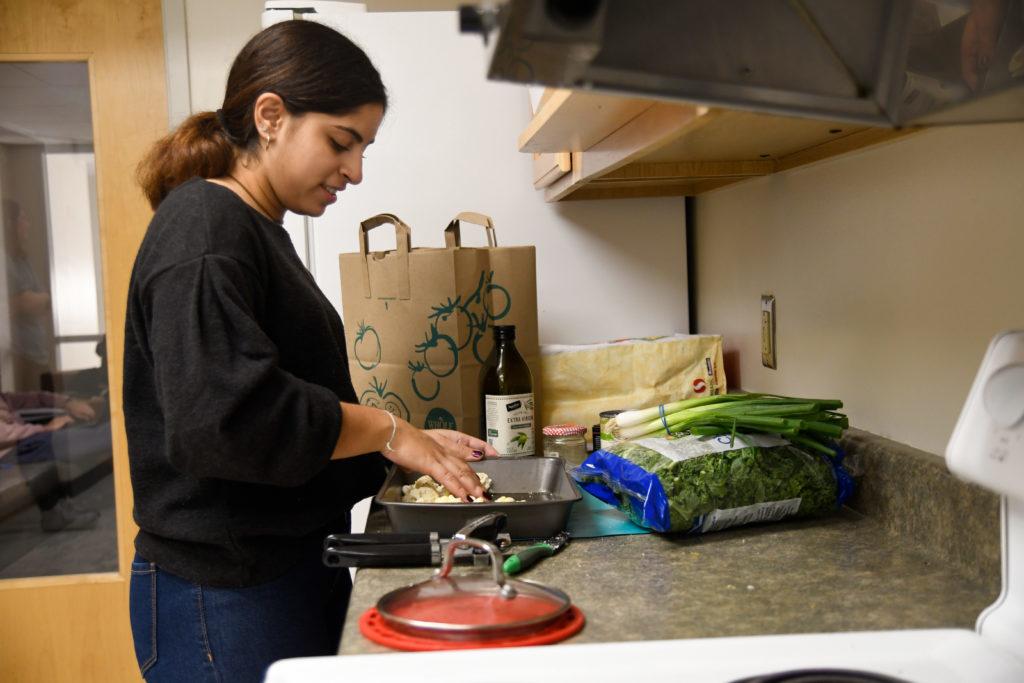 Freshmen can learn how to meal prep in their residence halls at RHA-led cooking classes.