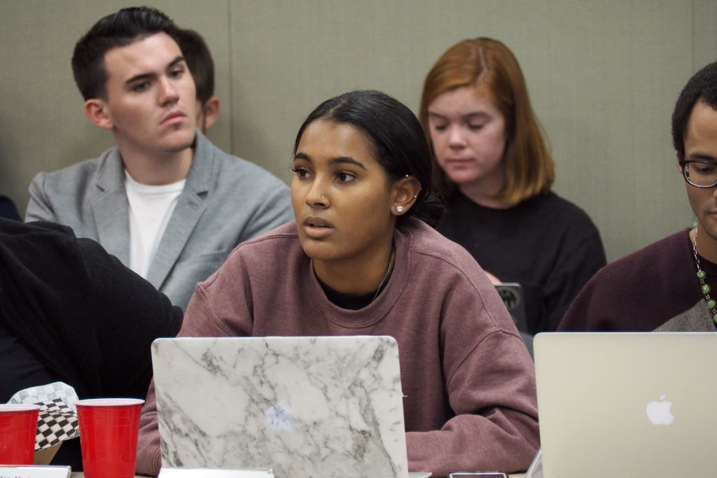 SA Sen. Raina Hackett, CCAS-U and the chair of the diversity and inclusion assembly, sponsored a resolution calling on the University to require in-person diversity training for students. 