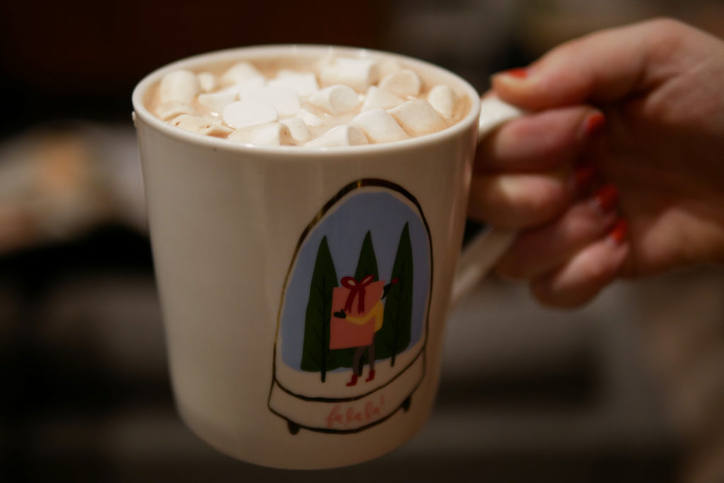 Spike+your+hot+chocolate+with+bourbon+to+stay+extra+warm+during+the+holiday+season.+