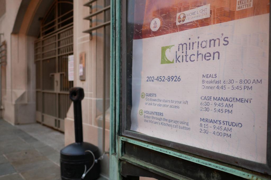 Miriam's Kitchen accepts volunteers to help serve breakfast and dinner and distribute necessities to people experiencing homeless. 