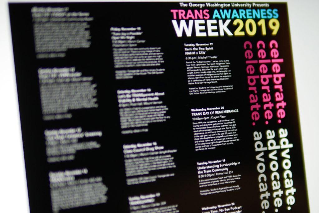 GW+Class+Council+is+throwing+a+drag+show+in+the+Marvin+Center+Amphitheater+Saturday+during+Trans+Awareness+Week+celebrations.+