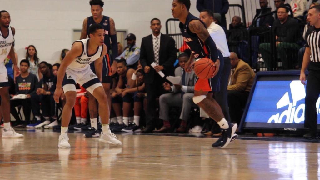 The Colonials lost to Bears 68-64, marking their third loss of the season.
