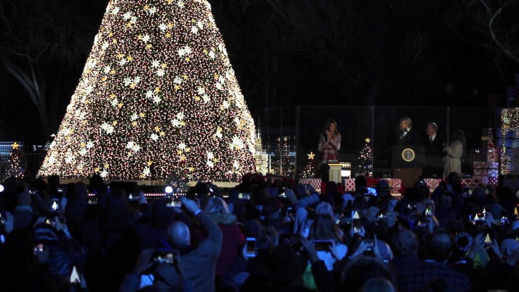 White House celebrates Christmas tree lighting