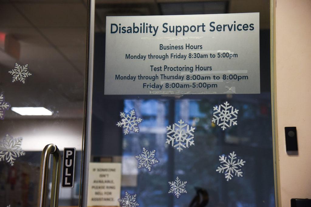 The Disability Support Services office in Rome Hall in 2020.