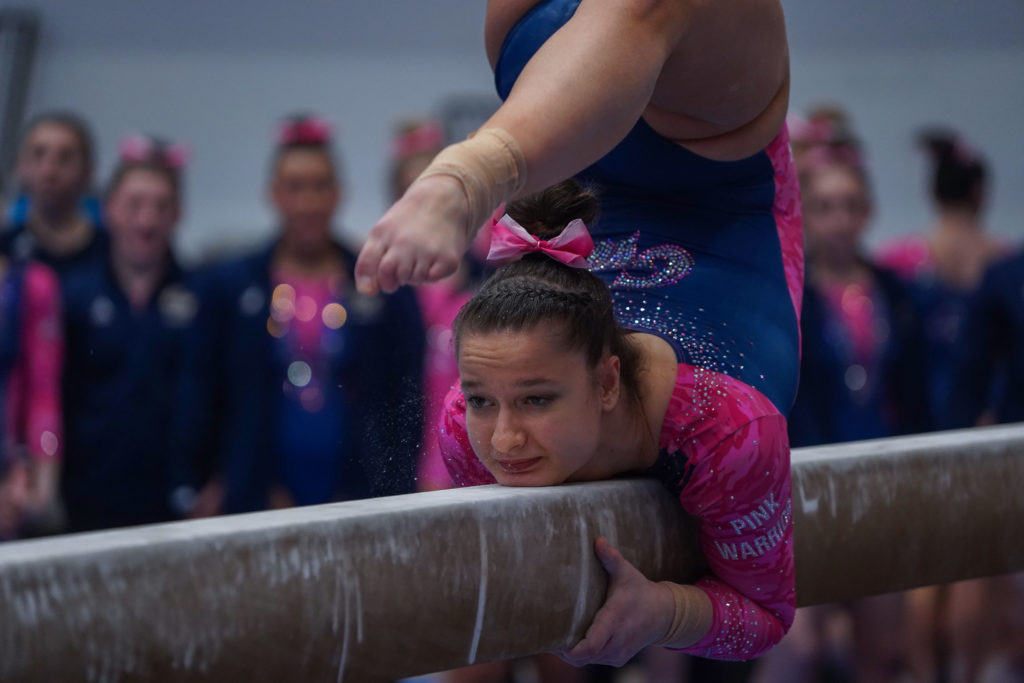 The gymnastics teams first three meets of the season against Towson, North Carolina and New Hampshire this season have been delayed because of inclement weather or other mitigating factors.