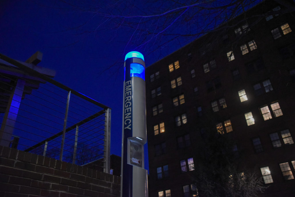 In 2019, GWPD officers received 173 calls from on-campus blue light stations and made contact with nine of those callers. 