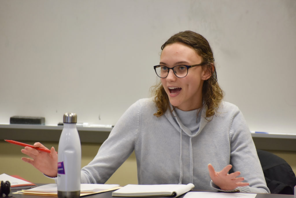 At the Student Bar Associations first meeting this semester, Executive Vice President Amanda Townsend said she selected Yun-Da Tsai to serve as the bodys president pro tempore.