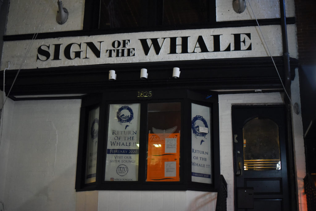 Sign of the Whale is back again, this time as a high-brow sushi cocktail bar that will continue to host college nights and happy hours. 