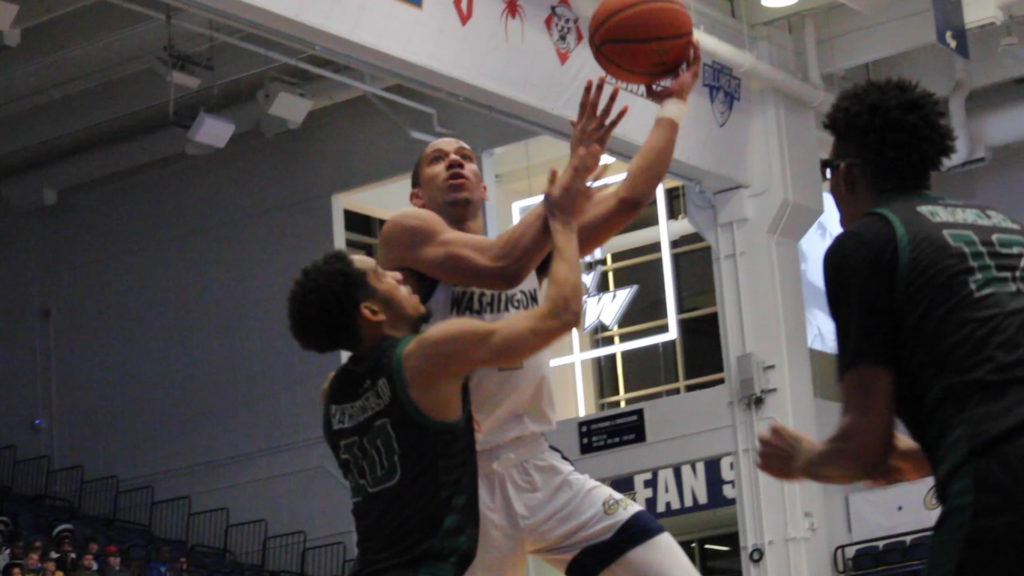 Mens basketball routed George Mason Wednesday in front of a packed Smith Center crowd 73-67.
