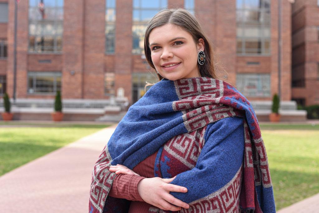 The GW Students for Indigenous and Native American Rights President and sophomore Georgie Britcher wants to foster collaboration among student organizations as SA president. 