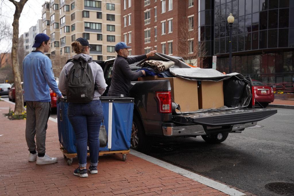Two moving companies will pack students belongings between March 30 and April 5. 