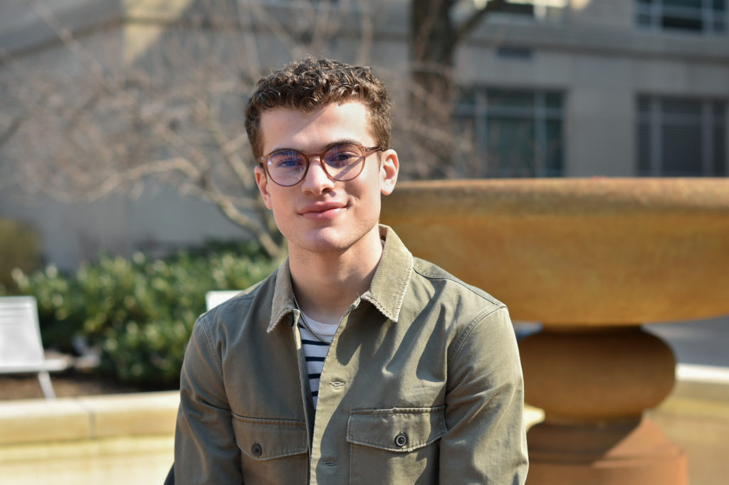 Junior Aaron Mancus is one of three students depicting portrait artist John Singer Sargent's work through dance at the National Portrait Gallery. 