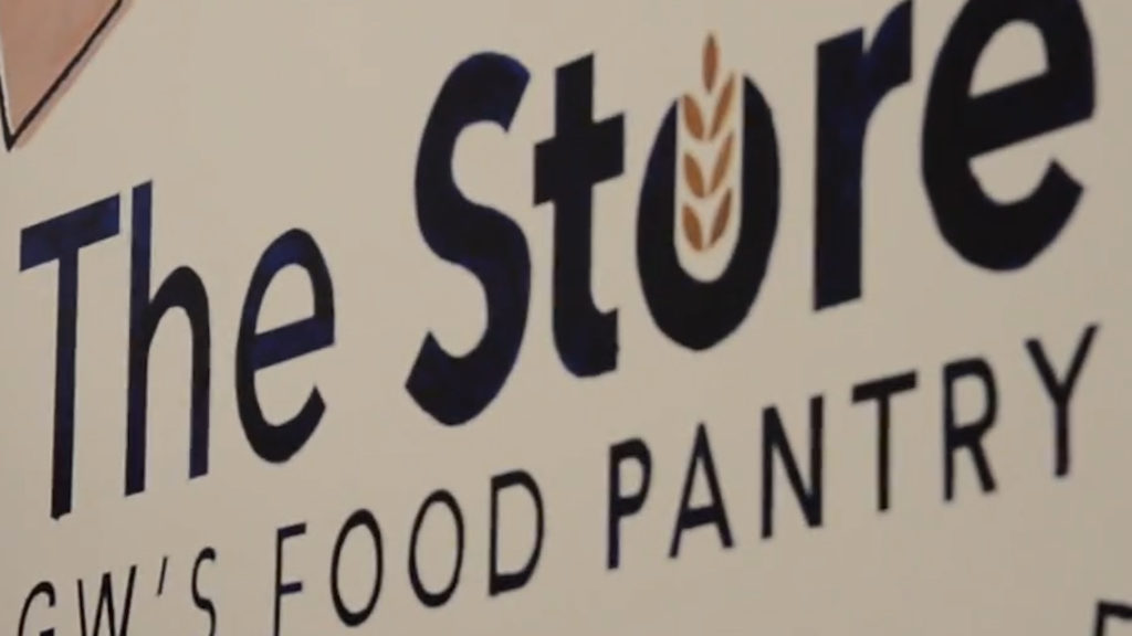 The Student Association organized a food drive to help stock The Store during the pandemic. About 200 students are living in residence halls and can use items available at The Store.
