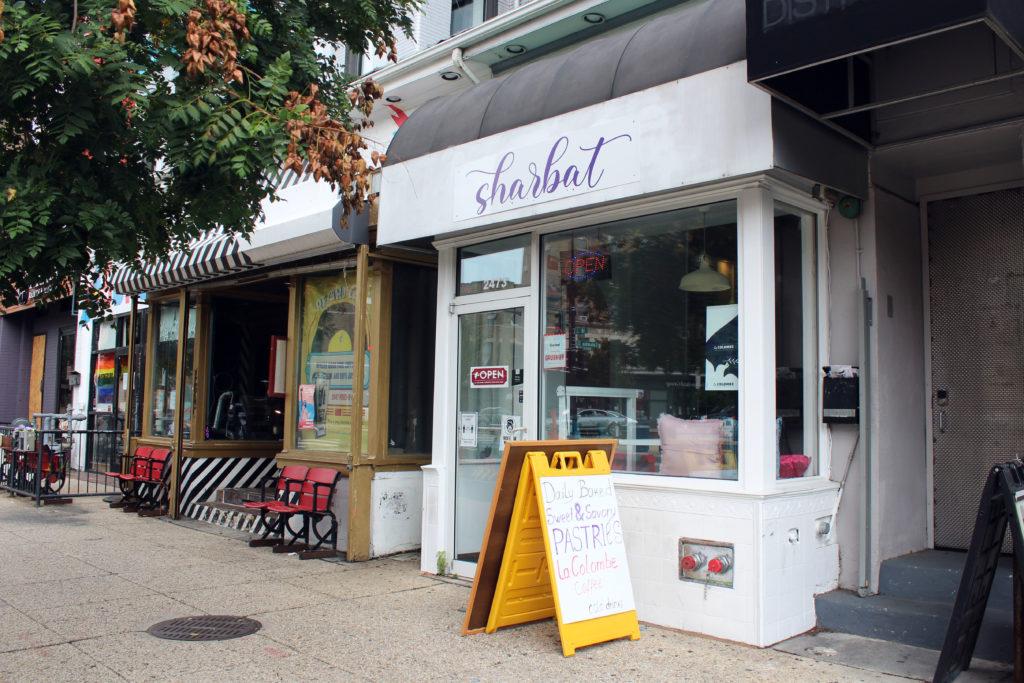 Sharbat, located on 18th Street NW, offers guests a variety of different teas and pastries, like baklava.