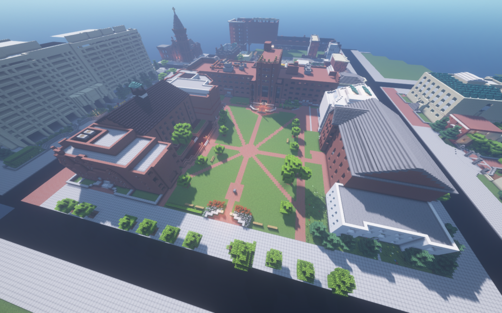 Members of the GW community have painstakingly recreated GWs campus virtually in the sandbox video game Minecraft.