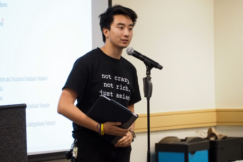 SA Sen. Gabriel Young, CCAS-U and the Pan-Asian caucus chair, said he hopes to use the caucus to bring awareness of the lack of representation of Asians in curricula and on campus.