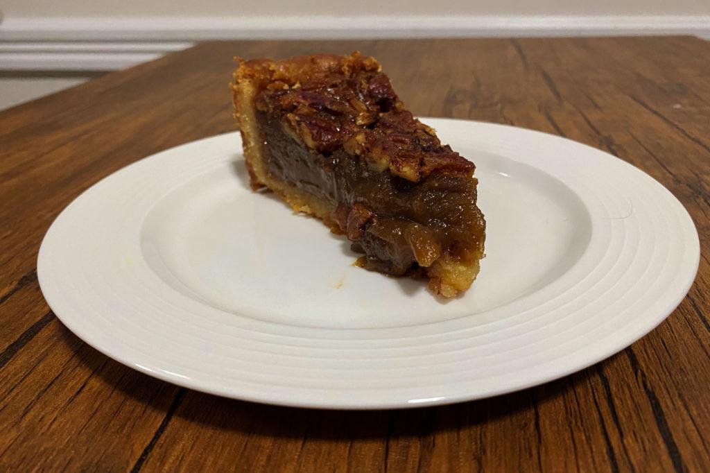 Woodley Cafes bourbon pecan pie balances sweet with smoky in a dish sure to please the taste buds.
