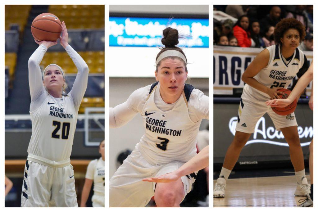Three womens basketball team alumnae have stayed with the program as coaching assistants, a stepping stone for future careers in sports management.