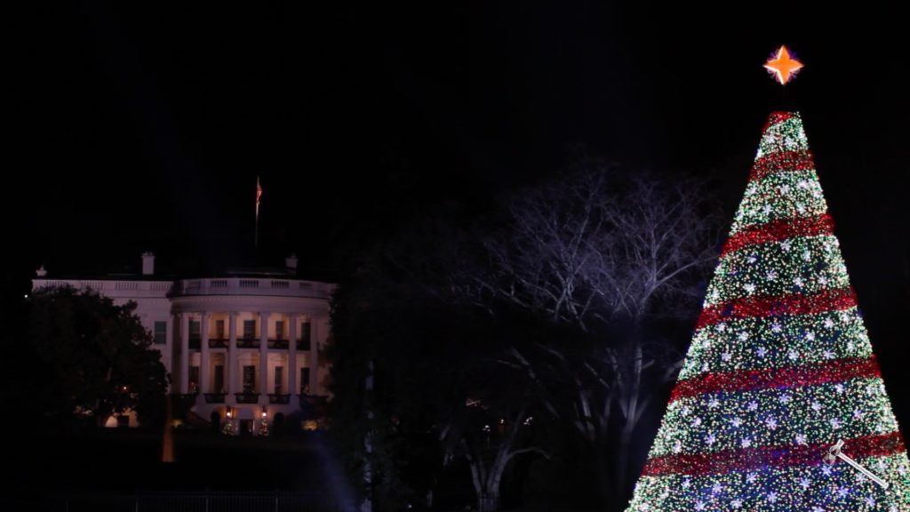 Its December, which means the Christmas Tree outside the White House will be lit every night for viewing.