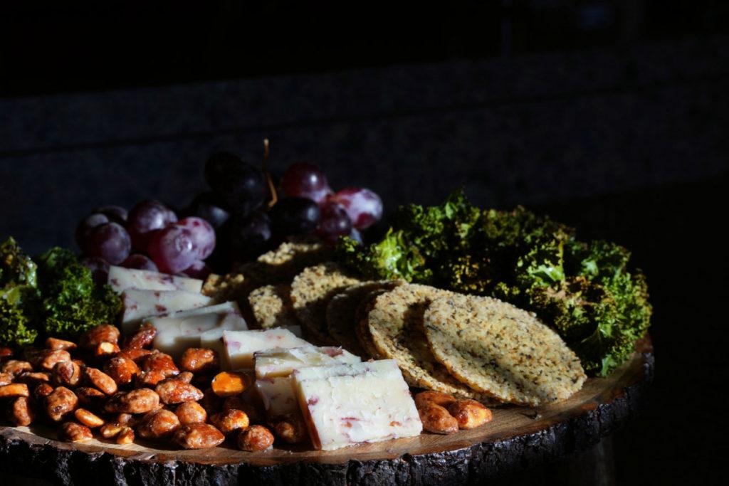 Spice up your charcuterie board with homemade crackers and cranberry chili jam.
