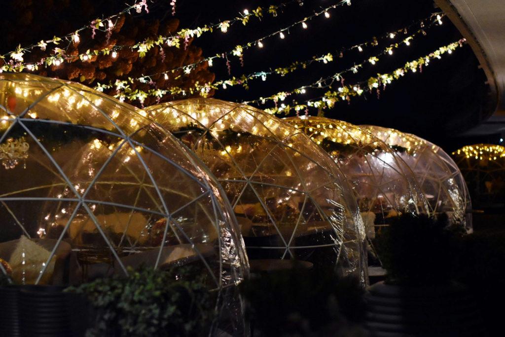District guidelines mandate that dining igloos must be properly ventilated to ensure patron safety.