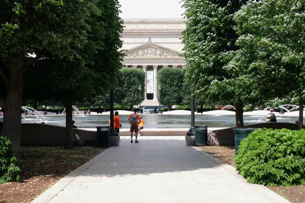 The National Gallery of Art has reopened the Sculpture Garden and Pavilion Cafe to masked patrons.